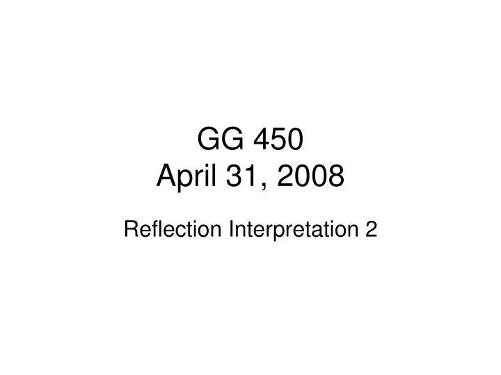 gg 450 april 31 2008