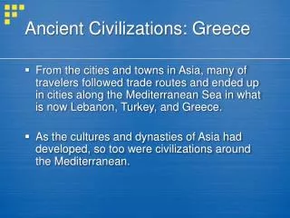 Ancient Civilizations: Greece