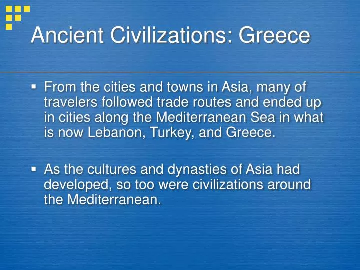ancient civilizations greece