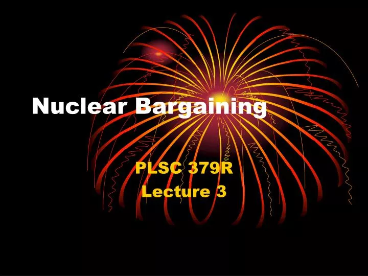 nuclear bargaining