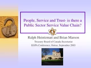 People, Service and Trust- is there a Public Sector Service Value Chain?