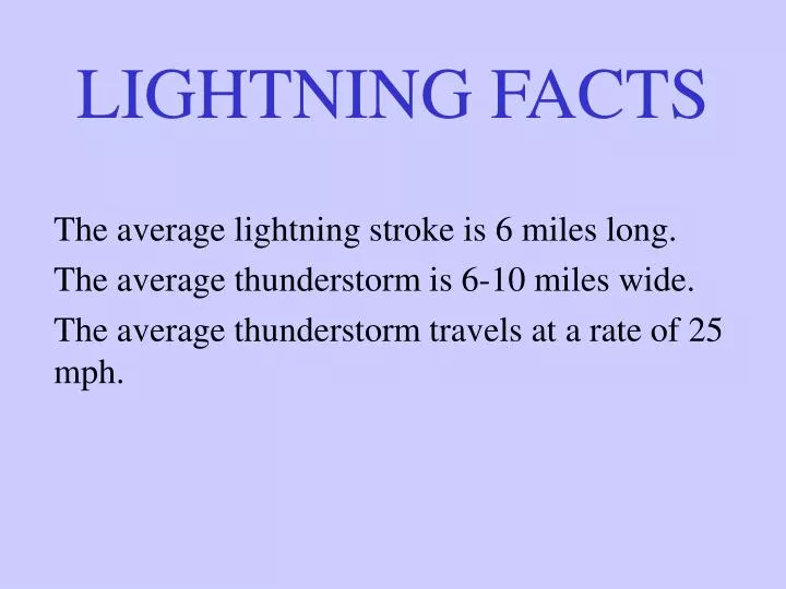 lightning facts