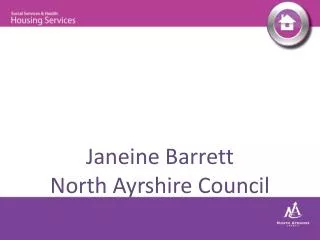 Janeine Barrett North Ayrshire Council