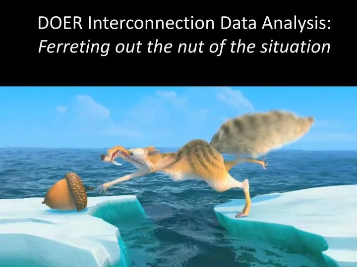 doer interconnection data analysis ferreting out the nut of the situation