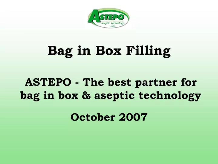 bag in box filling