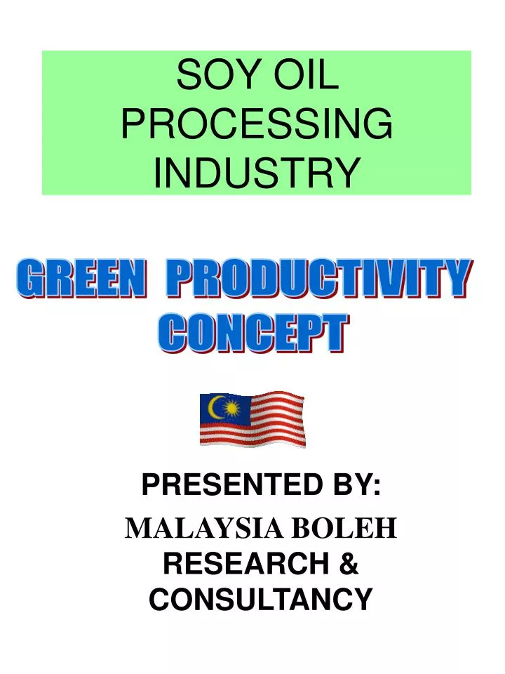 soy oil processing industry