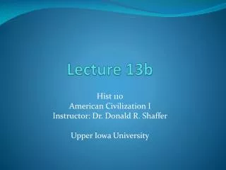 Lecture 13b