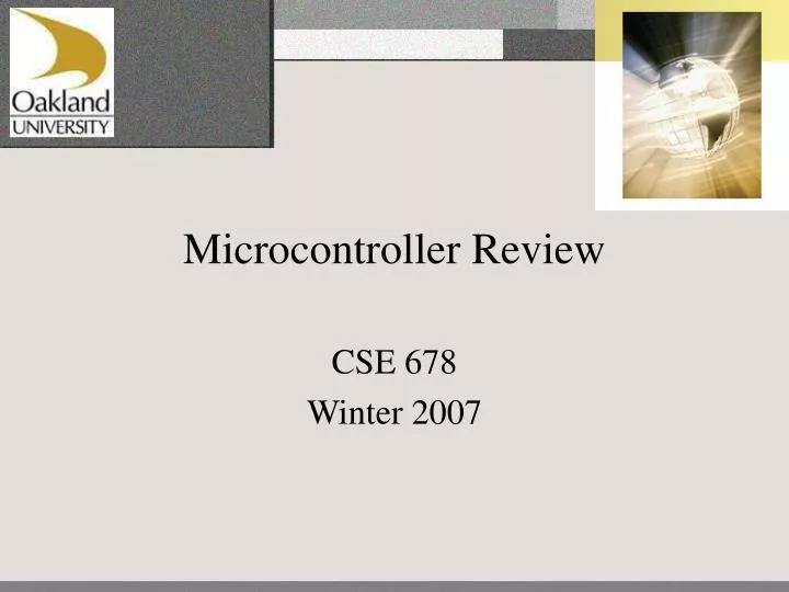 microcontroller review