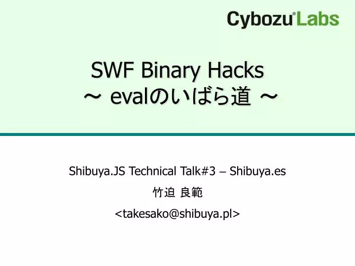 swf binary hacks eval