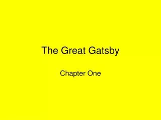 The Great Gatsby