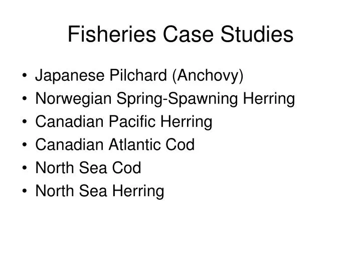 fisheries case studies