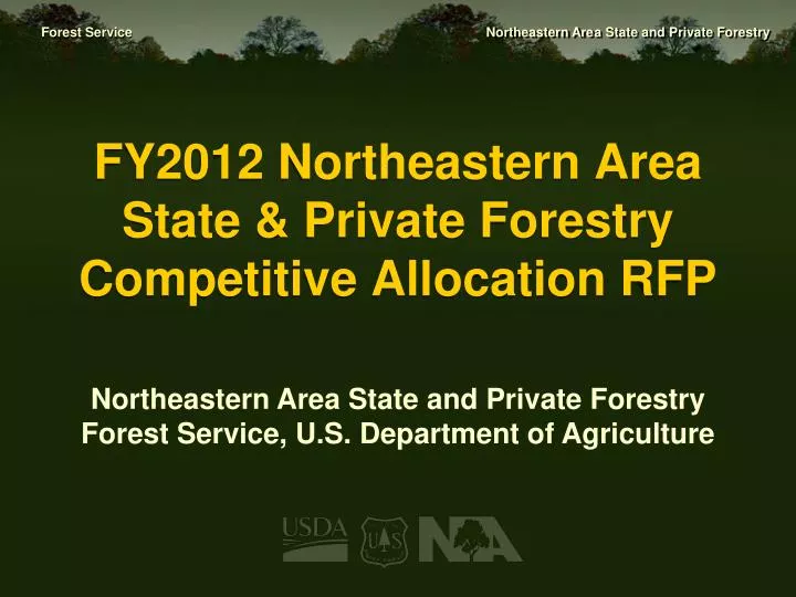 fy2012 northeastern area state private forestry competitive allocation rfp