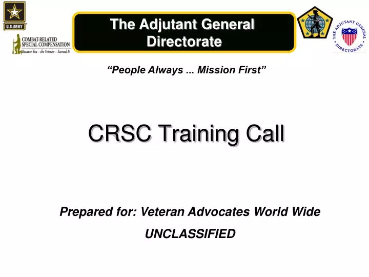 crsc training call