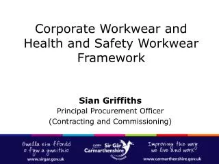 Corporate Workwear and Health and Safety Workwear Framework