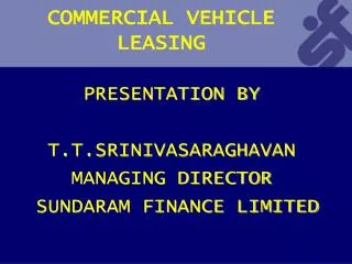 COMMERCIAL VEHICLE LEASING