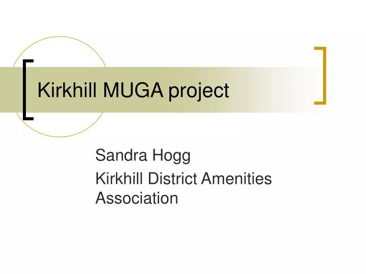 kirkhill muga project