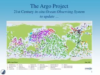 The Argo Project 21st Century in-situ Ocean Observing System to update …