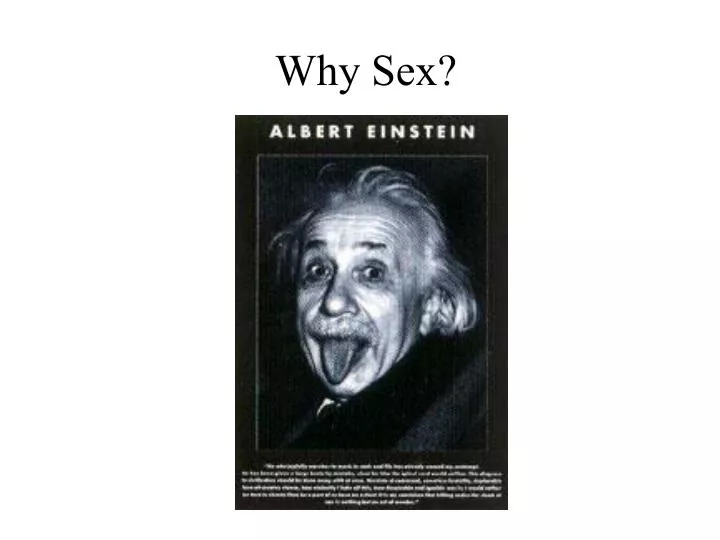 why sex