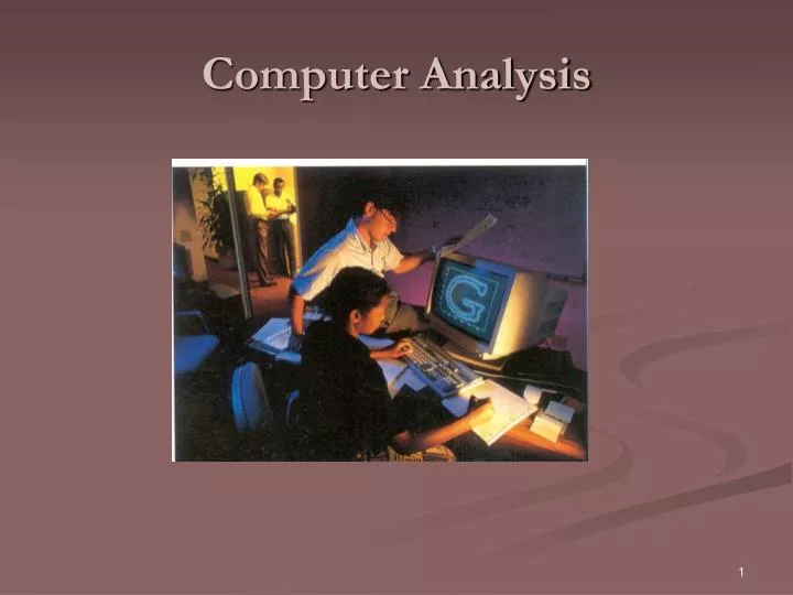 computer analysis