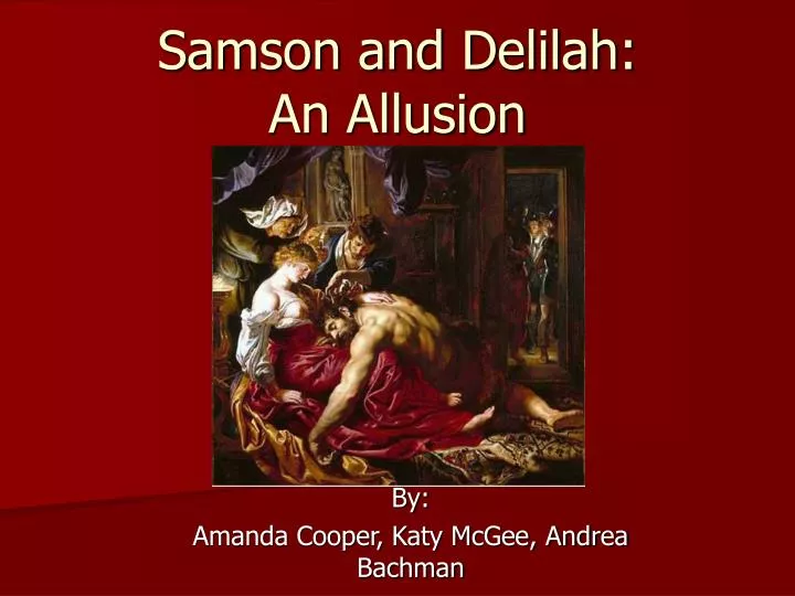 samson and delilah an allusion