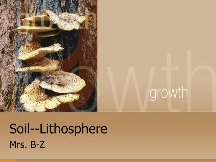 soil lithosphere