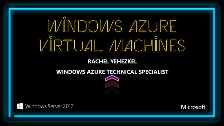windows azure virtual machines