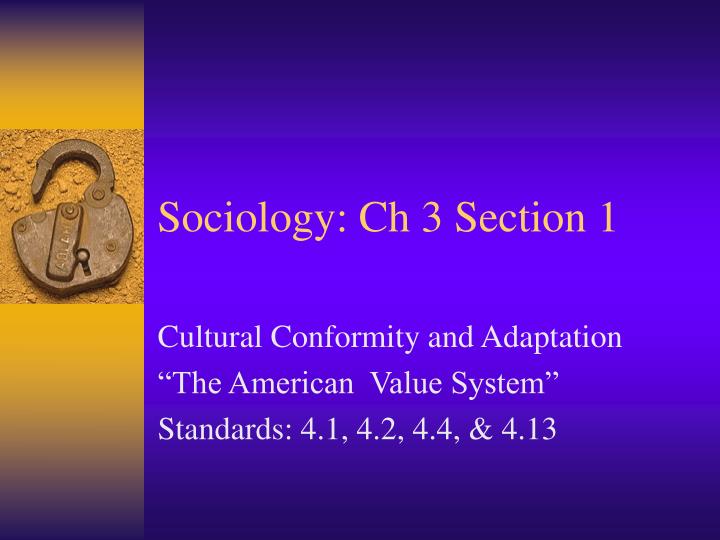 sociology ch 3 section 1