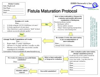 Fistula Creation Side: Right Left Site/Type:______________ Surgeon:_______________ Date:__________________