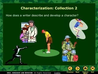Characterization: Collection 2