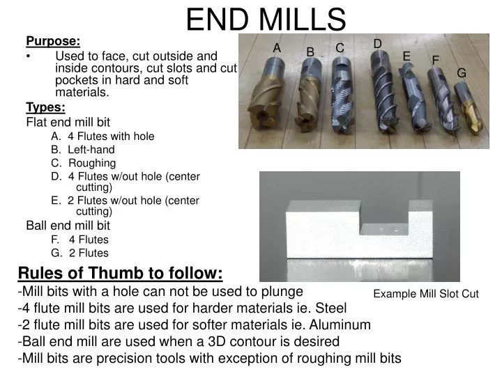 end mills