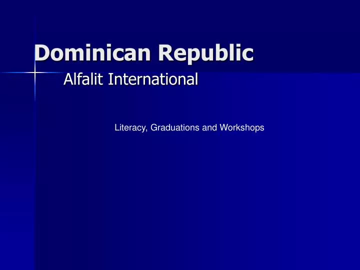 Ppt Dominican Republic Powerpoint Presentation Free Download Id 103428