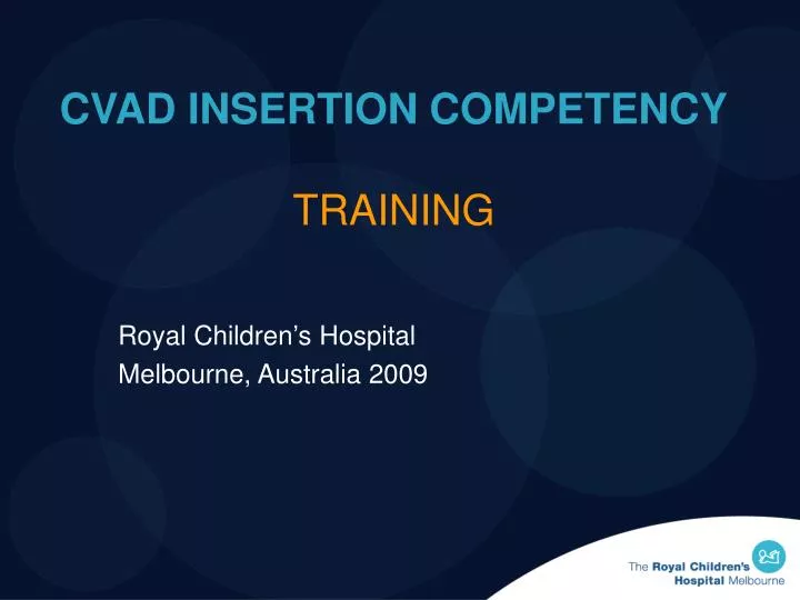 cvad insertion competency training