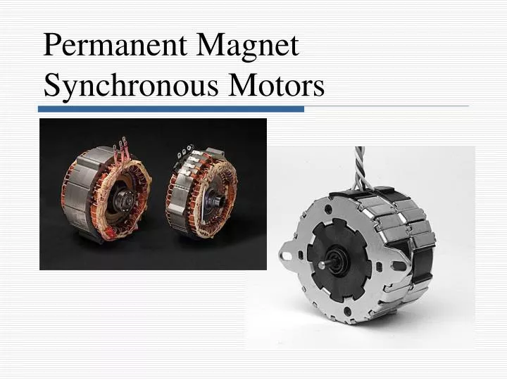 Permanent Magnet Synchronous Motor (PMSM) Market Trends