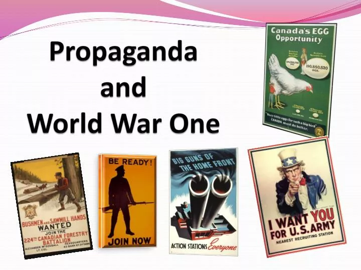 propaganda and world war one