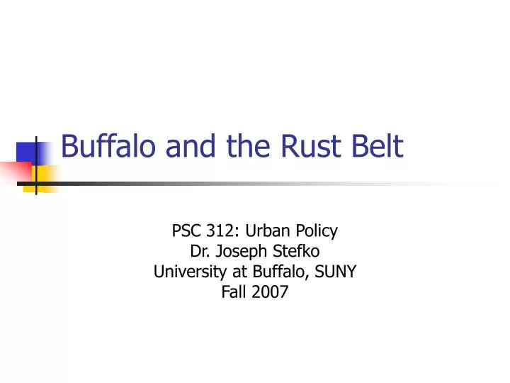 buffalo and the rust belt