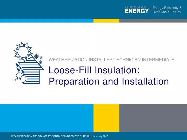 loose fill insulation preparation and installation