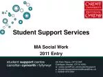 Student Support Services at Cardiff University - slide 1