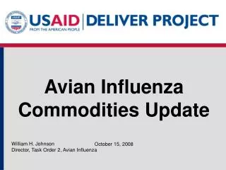 Avian Influenza Commodities Update