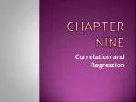 Correlation and Regression: Key Concepts and Predictions - slide 1