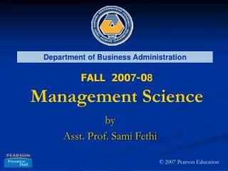 by Asst. Prof. Sami Fethi
