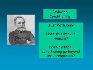 Pavlovian Conditioning