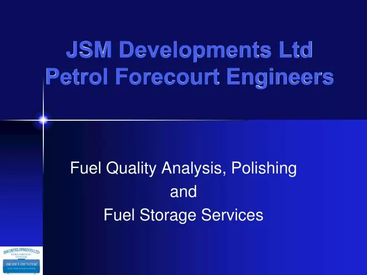 jsm developments ltd petrol forecourt engineers