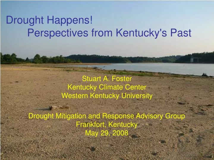 drought happens perspectives from kentucky s past