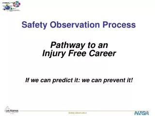 Safety Observation Process