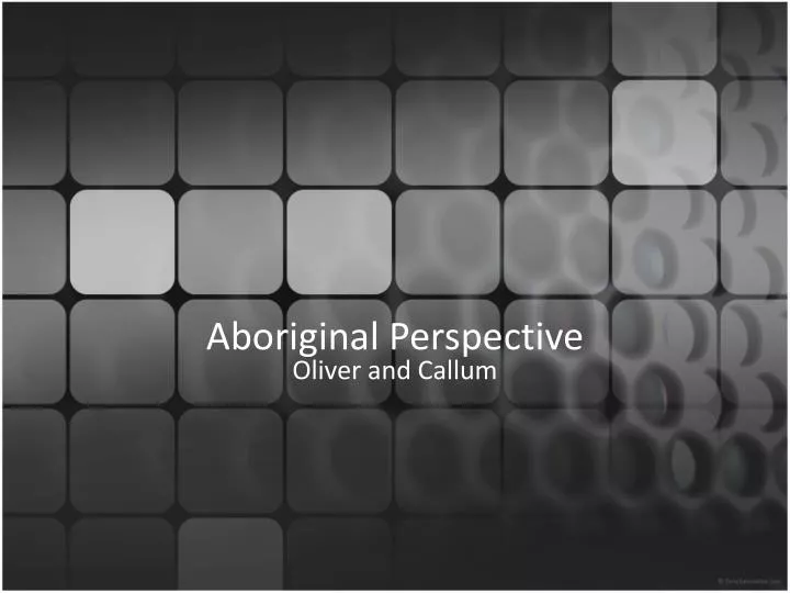 aboriginal perspective