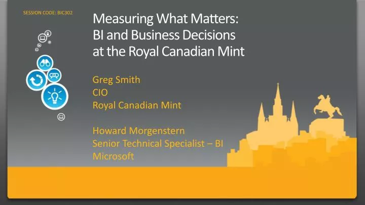 measuring what matters bi and business decisions at the royal canadian mint