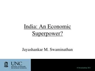 India: An Economic Superpower?