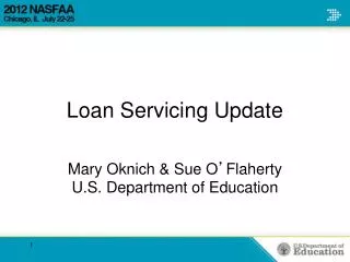 Loan Servicing Update