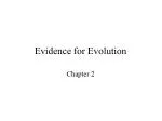 Evidence for Evolution - slide 1