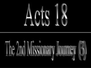 The 2nd Missionary Journey (3)